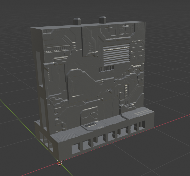 An Example of a tile made with a free displacement map